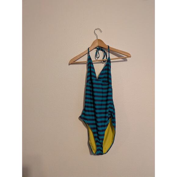 old navy blue striped swimsuit 2012 size M - Picture 5 of 5